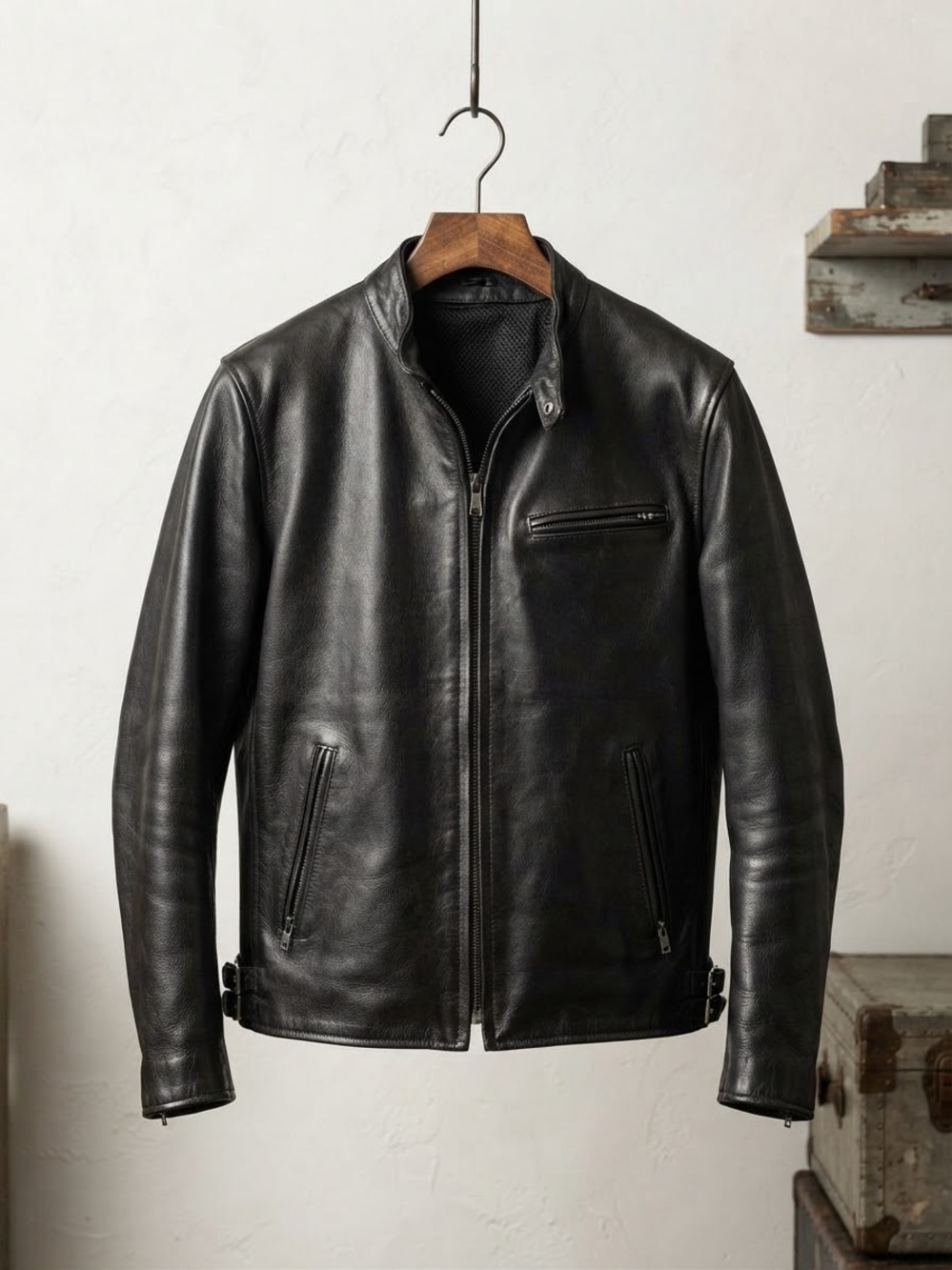 Vegan Leather Streetware bikercore heavy jacket
See desc for details